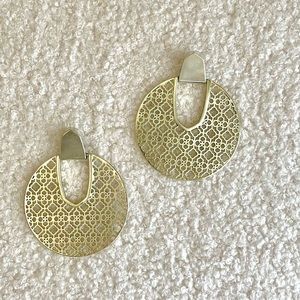 Kendra Scott Diane Filigree Gold Earrings